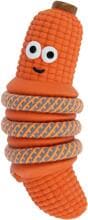 KERBL Giocattolo per cani in lattice a forma di pannocchia con corda, arancione/grigio, 20x7 cm