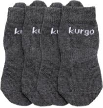 Kurgo Blaze Cross Socken, 4 Stück, grau