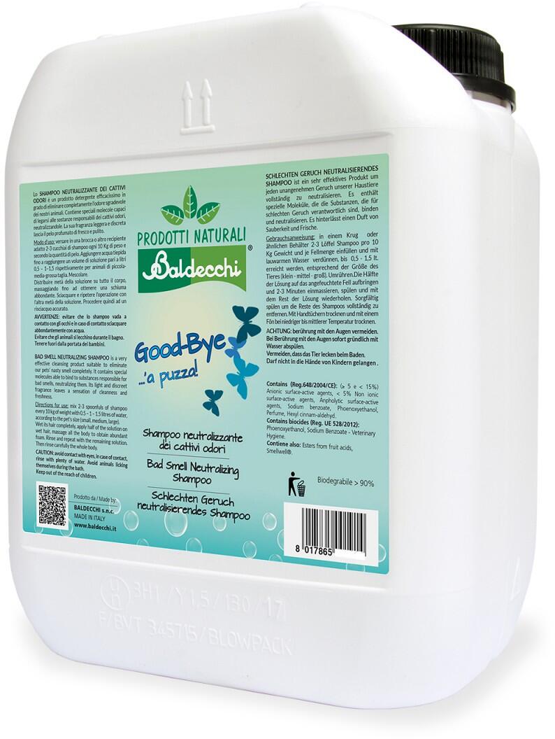 Baldecchi Geruchsneutralisierendes Hundeshampoo, 5L