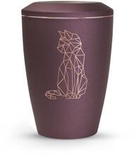 Urna per animali Völsing Karat Edition, gatto geometrico, velvet berry, 0,5 L