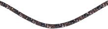 HKM Rosegold Glamour Browband, black/rosegold, thoroughbred