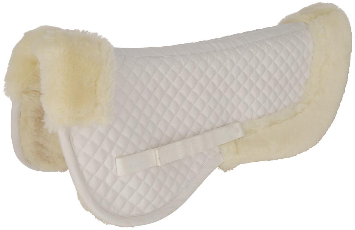 Covalliero Webpelz Sattelkissen, weiß, Pony