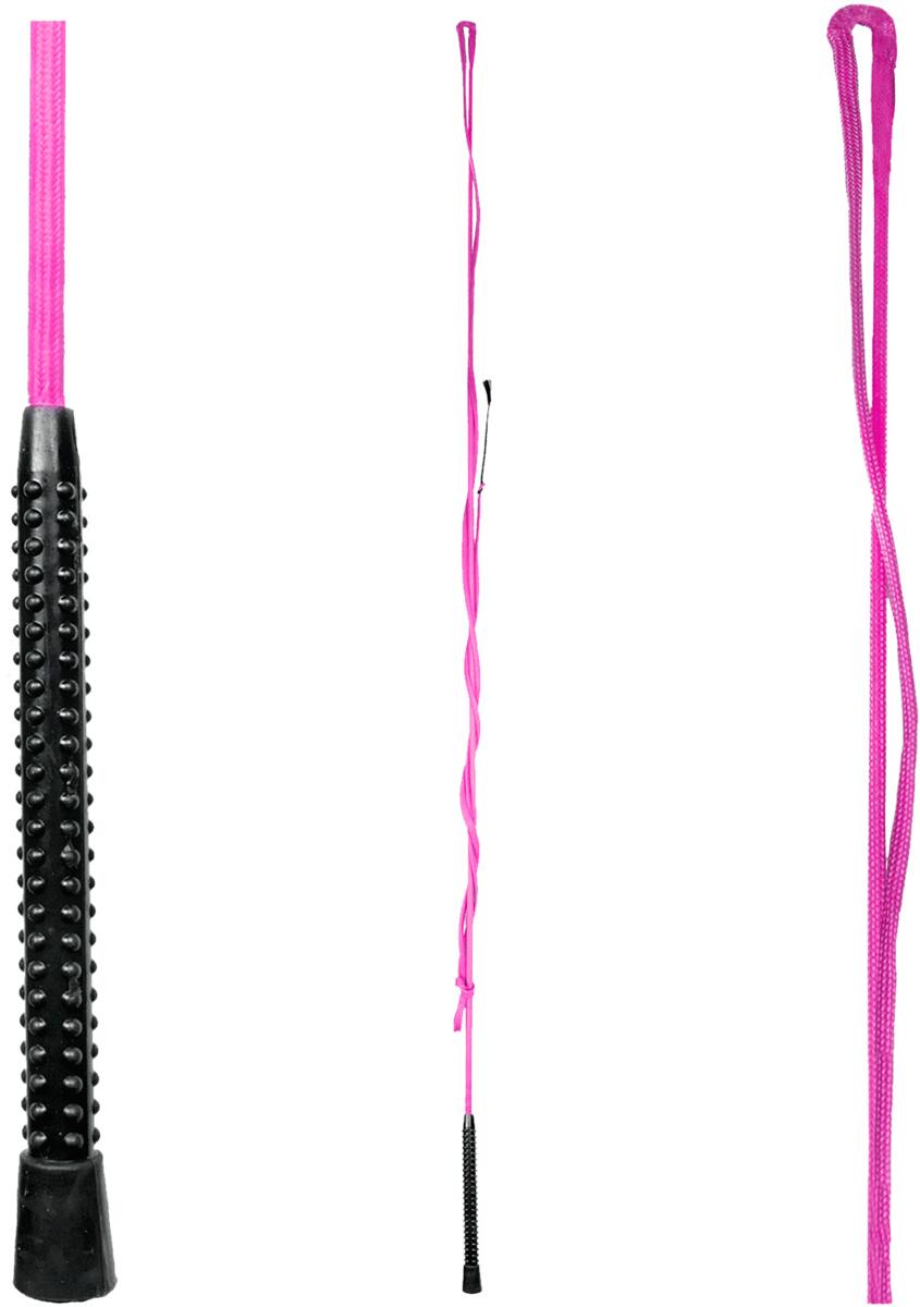 Waldhausen Longierpeitsche, einteilig, ohne Wirbel, pink, 200cm