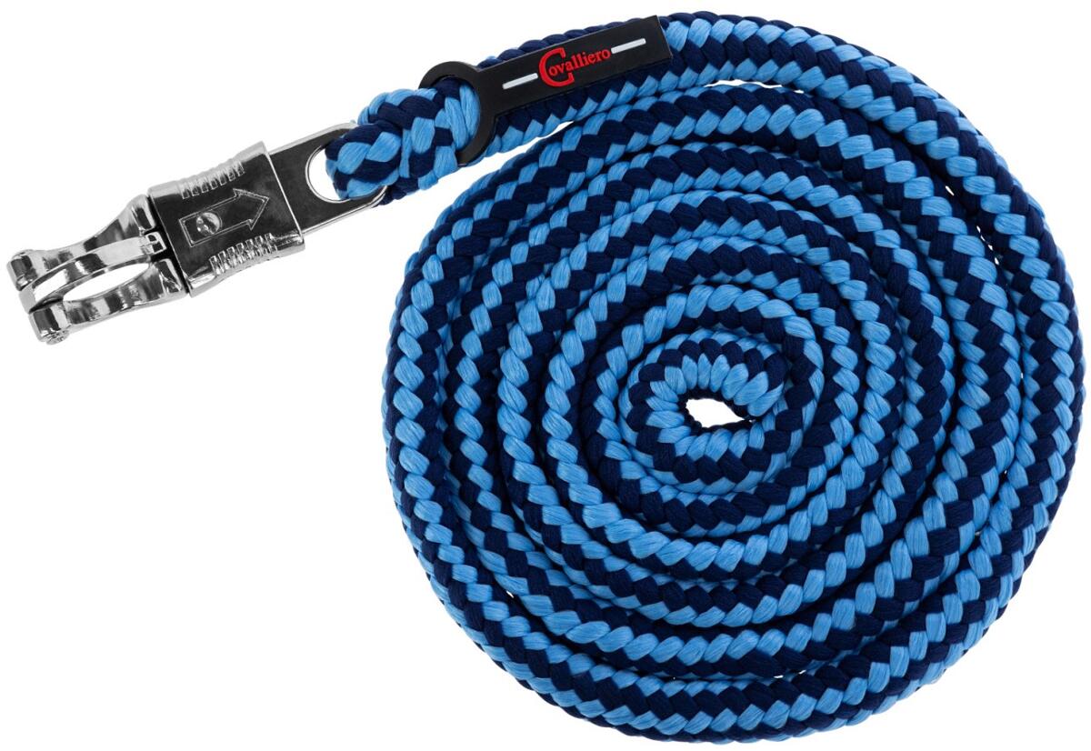 Covalliero Hippo Führstrick, Panikhaken, hellblau/dunkelblau