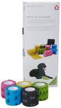 KRUUSE Fun-Flex Pet Bandage, assortiert, 5cmx4,5m, 10 Rollen