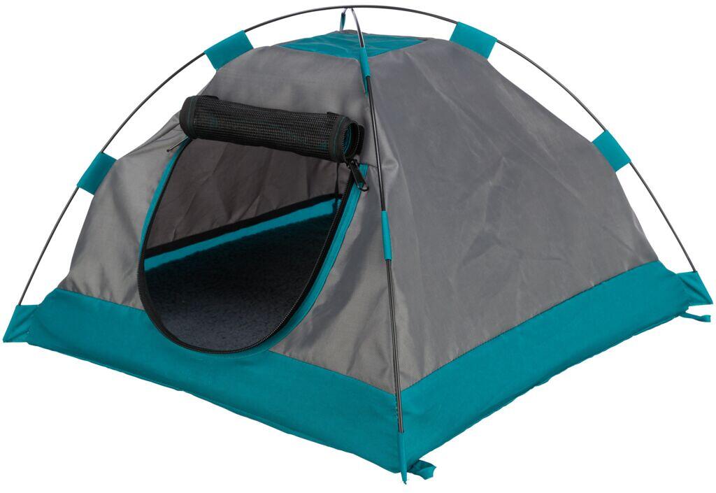 Trixie Zelt für Hunde, 47x34x47cm, dunkelgrau/petrol