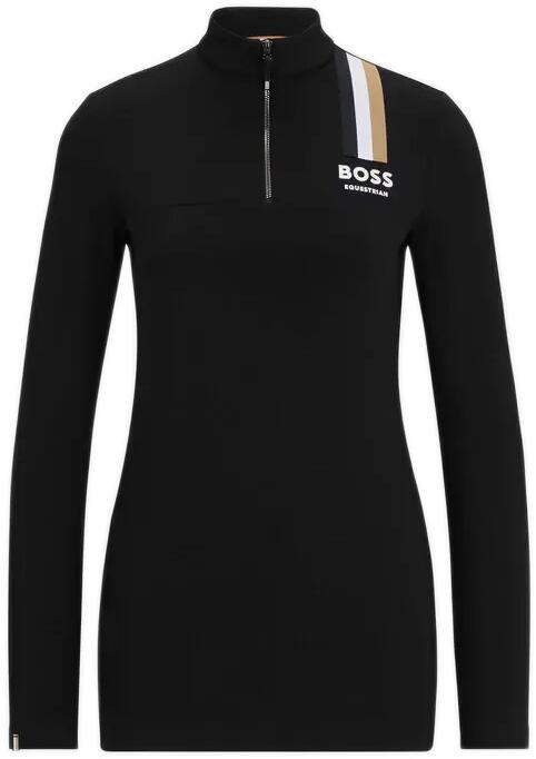 BOSS Equestrian Lia Signature Trainingsshirt, schwarz, Gr. XS
