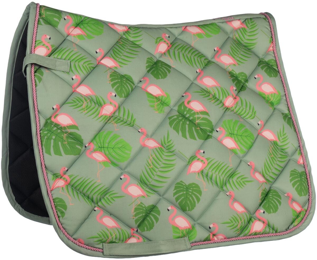 HKM Naples Schabracke, grün/pink, Pony Dressur