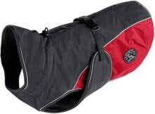 HUNTER Uppsala Cozy Hundemantel, anthrazit/rot, 45cm