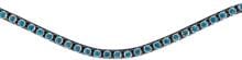 HKM Precious Browband, light blue, warmblood