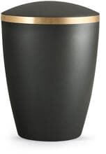 Urna per animali Völsing Elegance Edition, fascia dorata spazzolata, madreperla antracite, 2,8 L