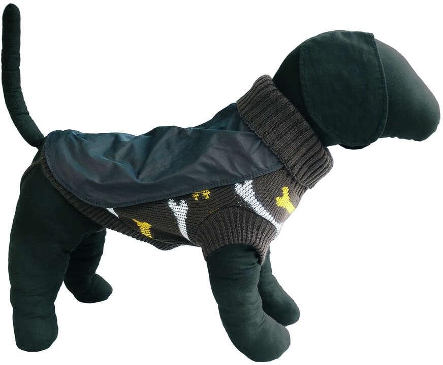 TiBu Strick 55 | Hundepullover mit Regencape | XXS
