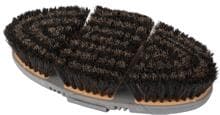 Waldhausen Flex grooming brush, horsehair, peach/chrome grey