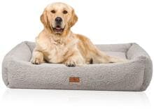 Knuffelwuff Matteo orthopädisches Hundebett, 80x65cm, grau