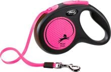 flexi NEON Rollleine, neonpink, M, 5m