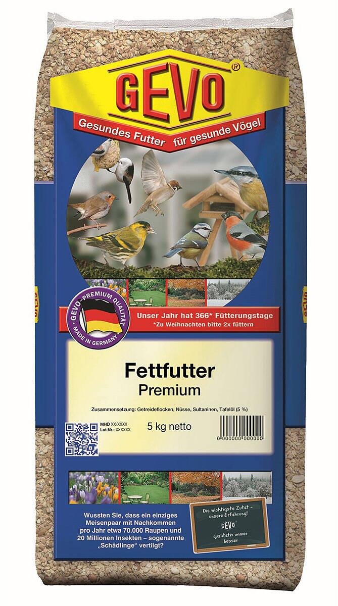 GEVO Fettfutter Premium Vogelfutter, 5kg