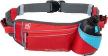 Kurgo On Trail Laufgürtel, rot/blau/grau, 63-114cm