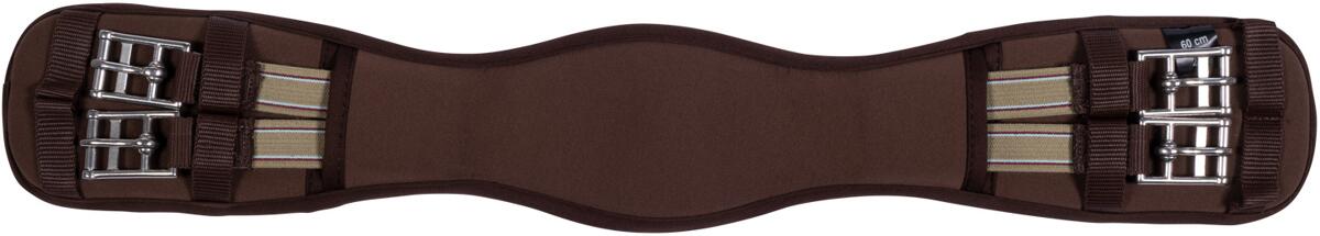 HKM Memory Foam Dressurgurt mit Elastik, braun, 50cm