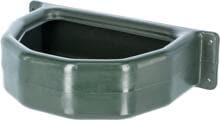 Mangiatoia KERBL, semicircolare, in plastica, verde
