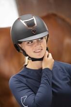 EQUITHÈME Airy riding helmet, rose gold/black, size L (59–61 cm)