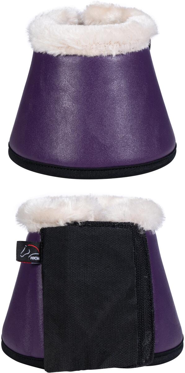 HKM Comfort Premium Fell Hufglocken, dunkellila, Vollblut