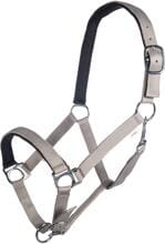 Cavezza HKM Stars, fodera morbida, beige, warmblood