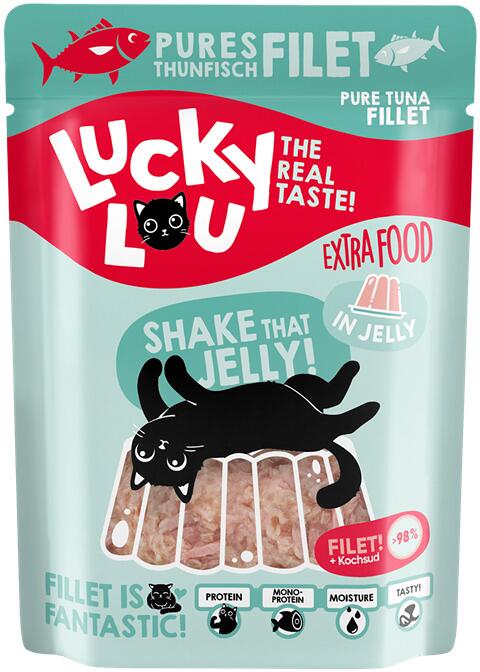 Lucky Lou Extra Food in Jelly mit Thunfischfilet, 12x70g