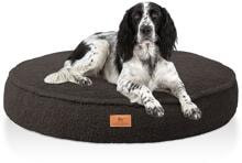 Knuffelwuff Tivano orthopädisches Rund-Hundebett, Ø80cm, braun