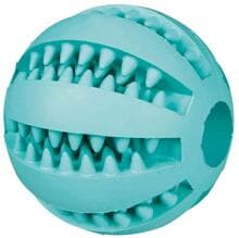 Trixie Denta Fun Ball, gusto menta, gomma naturale, ø5cm