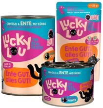 Lucky Lou Lifestage Adult Nassfutter mit Geflügel & Ente