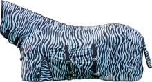 HKM Zebra Aqua Fliegendecke mit Halsteil