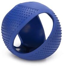 beeztees Fetch rubber frisbee ball dog toy, blue, 16cm