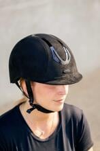 Choplin AeroVelvet Reithelm, glänzend, schwarz, S, 52-54