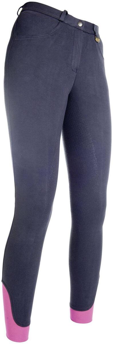 HKM Kate Kids Reithose mit Silikon-Vollbesatz, dunkelblau, 152