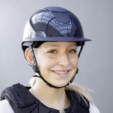 Casco da equitazione USG Comfort Exquisit, navy, S