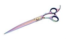 GEIB Kiss Rainbow Hundeschere 23 cm gebogen KG-R-95C