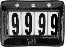 Waldhausen starting numbers patent leather, square, black