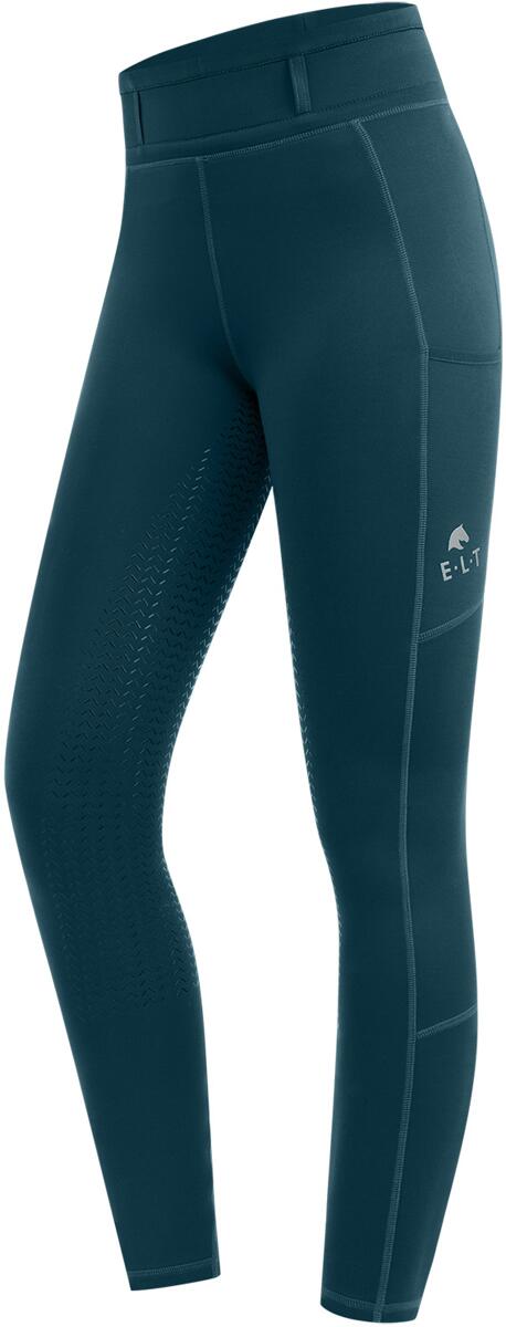 ELT Ella Kinder Thermo-Reitleggings, petrolblau, 140