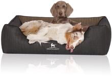 Knuffelwuff Outback orthopädisches Hundebett, 120x85cm, schwarz/taupe