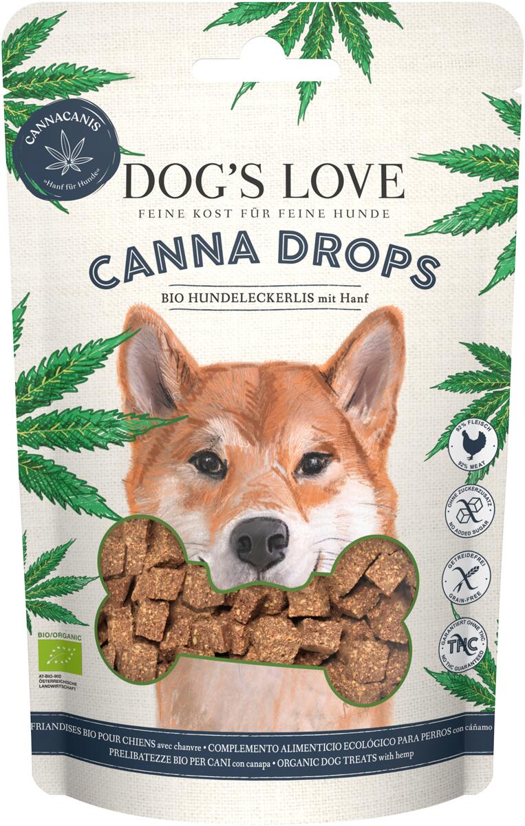 DOGS LOVE Canna Bio Drops Geflügel, 150g