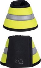 HKM Reflective hoof boots, neon yellow, thoroughbred