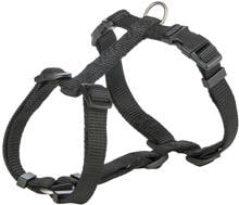 Trixie Premium H-Geschirr, schwarz, XXS–XS, 20–32cm/10mm