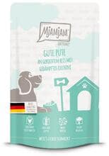 Mjamjam Quetschie Nassfutter mit Pute, Reis & Zucchini, 12x125g