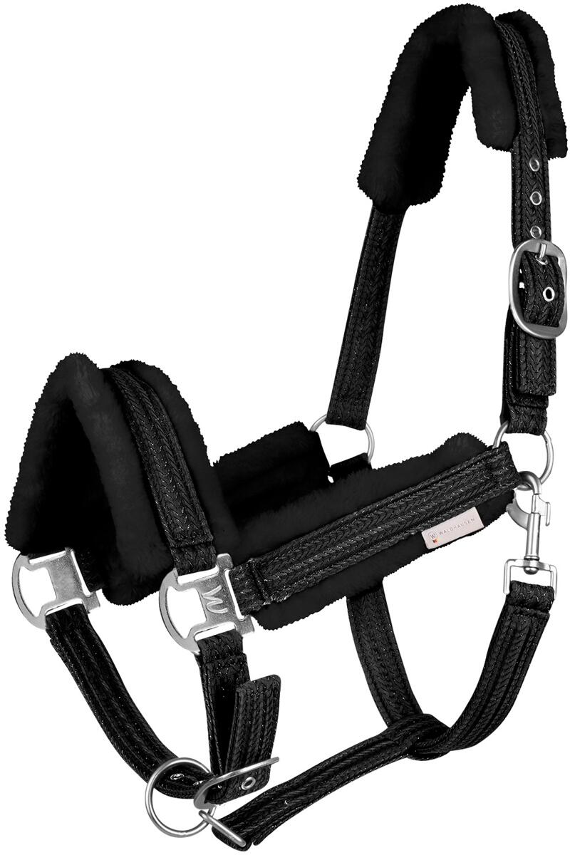 Waldhausen Sparkle Halfter, schwarz, VB