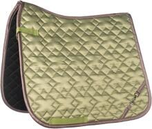 Cuscinetto da sella HKM Golden Bit, giada, pony eventing