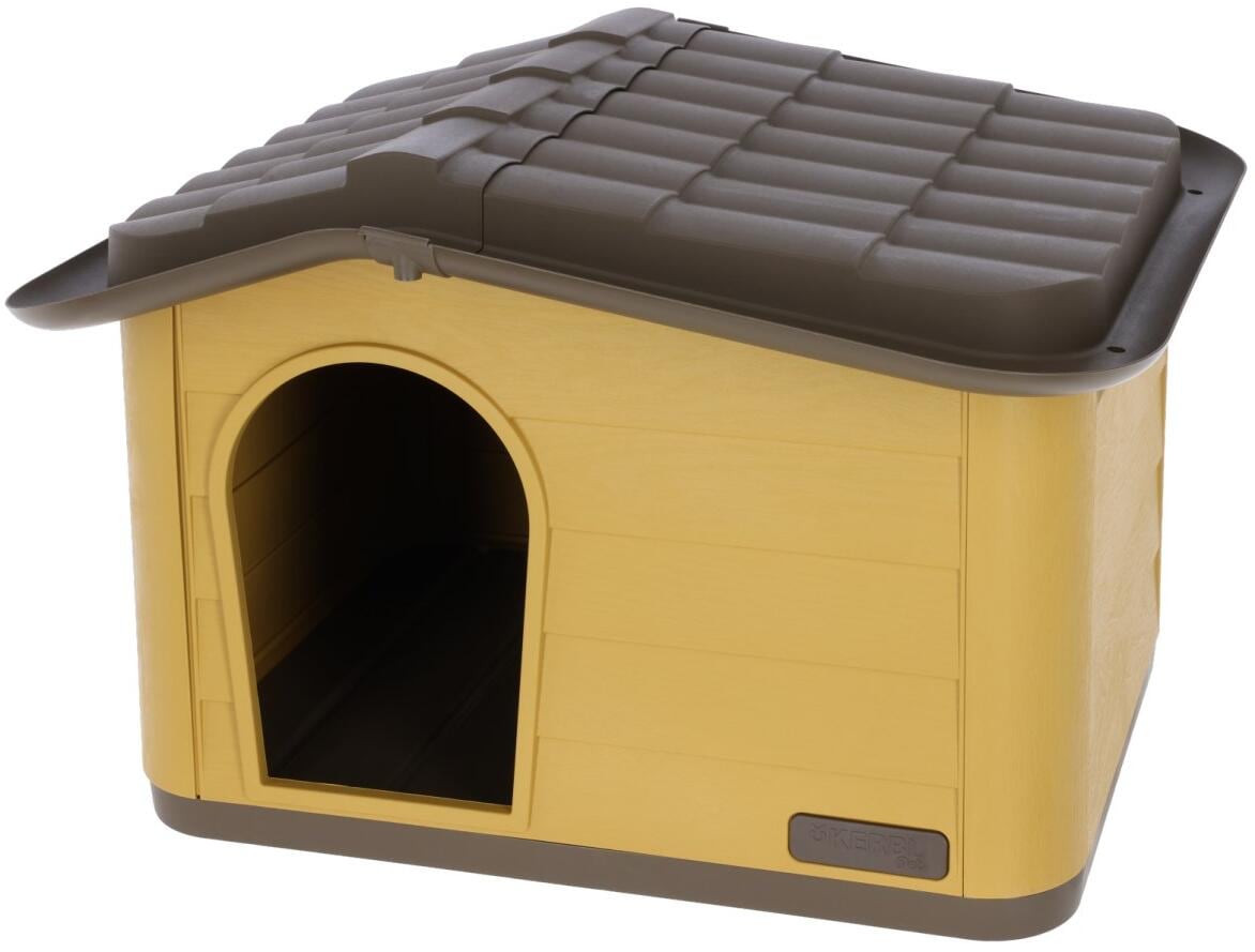 KERBL Pet Paola Eco Katzenhaus, honey/braun, 60x51x41cm