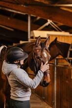 EQUITHÈME Agris riding helmet, black/silver, 56–58