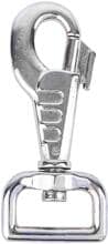 Moschettone Waldhausen con anello a D, argento