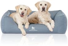 Knuffelwuff Leon orthopädisches Hundebett, 105x75cm, hellblau