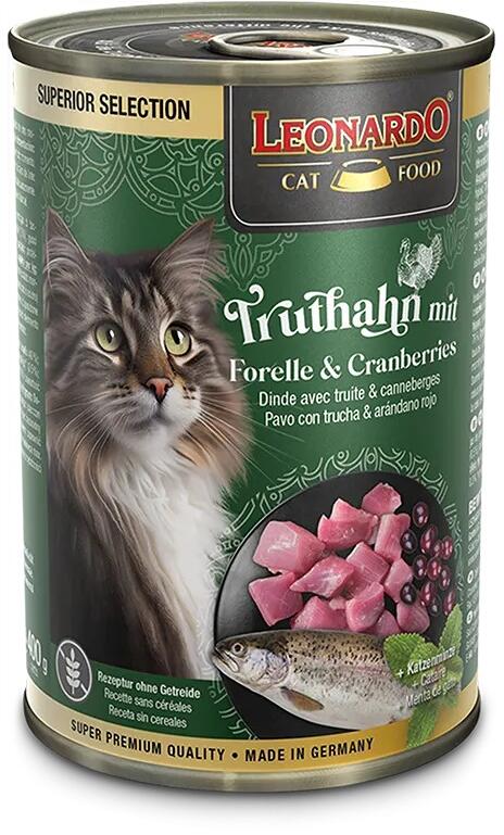 Leonardo Superior Selection Nassfutter mit Truthahn, Forelle & Cranberries, 6x400g